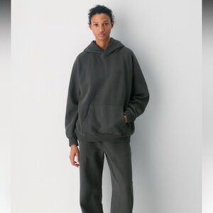 Aritzia TNA Charcoal Cozy AF Sweatsuit (Hoodie AND Sweats)
